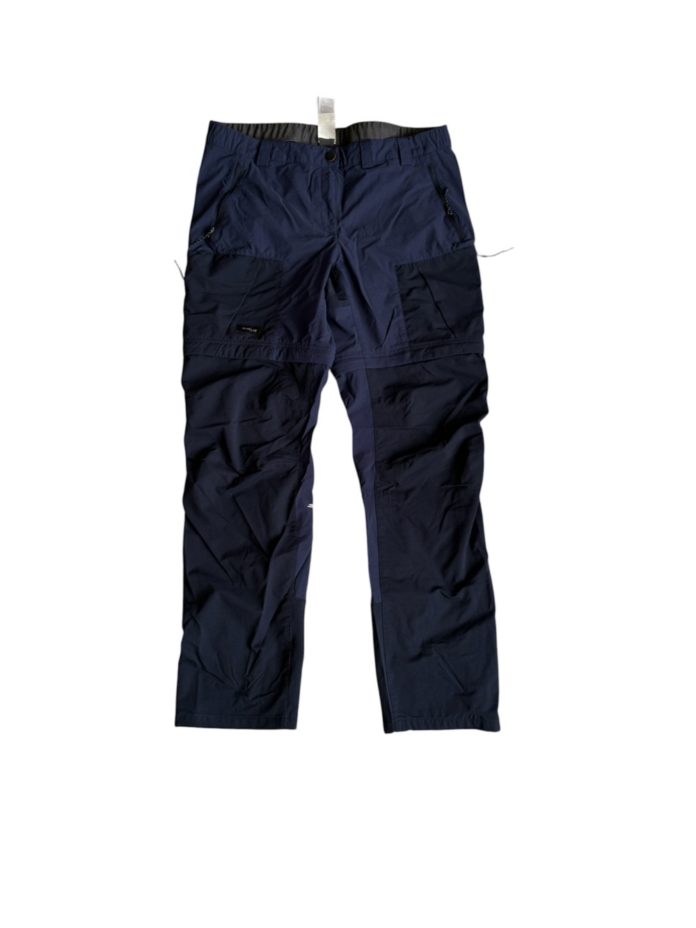 Men's Dark Navy Cargo Pants with Zip Pockets w36xL31 forclaz decathlon